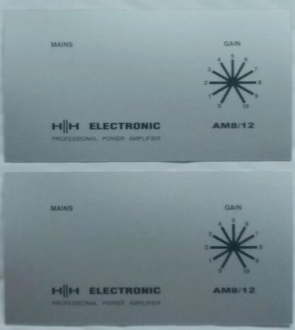 HH electronic AM 8/12 decal.