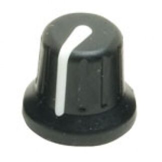 1x formula sound FSM 400 / 600 rotary knob fit 6mm splined shaft. Black / white.