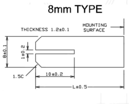 1x formula sound PM80 fader knob fit 8mm x 1.2mm tang.